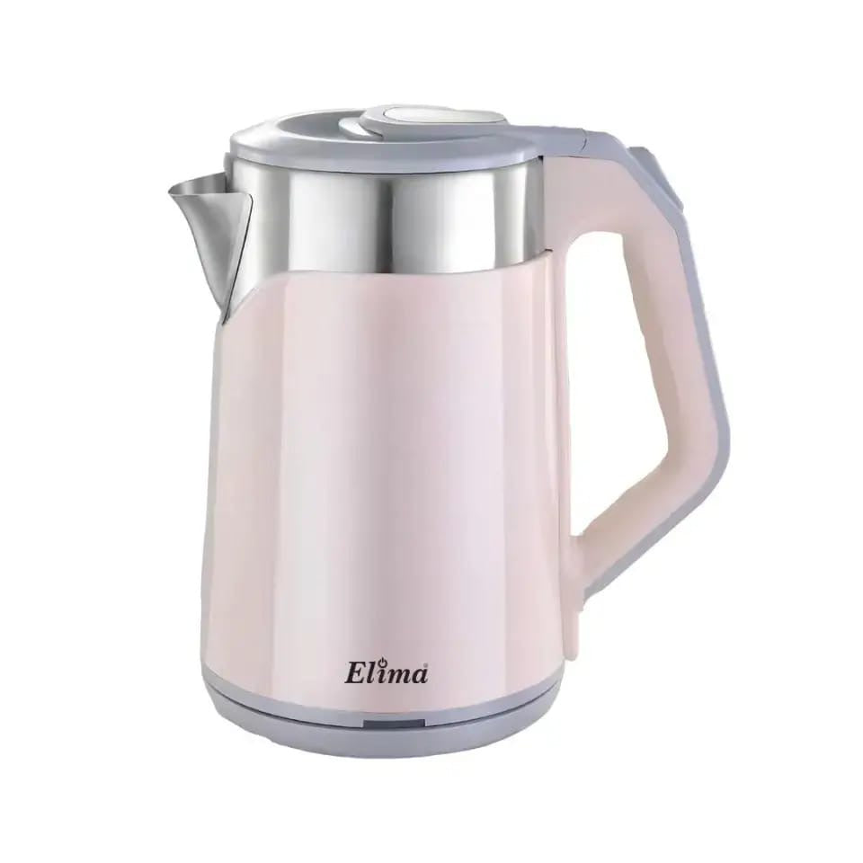 Elima EMK-333 Electric Kettle 1.8L ☕ – 1500W Fast Boil ⚡ | Stainless Steel Inner 🛡️ | Auto Shut-Off Protection 🔒
